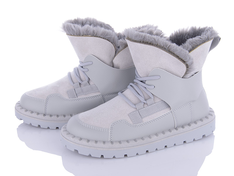 Violeta 143-39 grey (зима) черевики жіночі