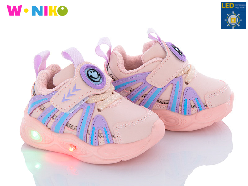 W.Niko CC105-3 LED (деми) кроссовки детские