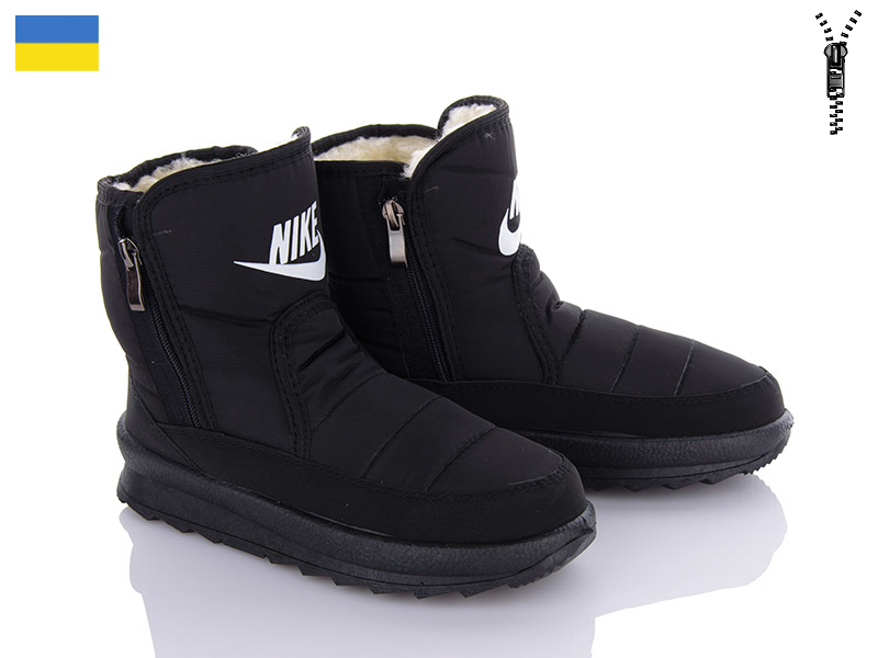 Malibu KWZ116N чорний (зима) ботинки женские