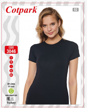 No Brand 3046 black (лето) футболка женские