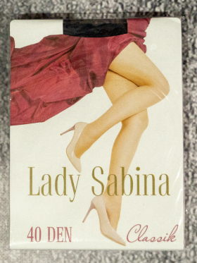 No Brand Lady Sabina 40 den черный (2-6) (деми) капронки женские