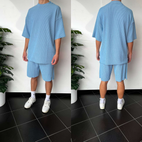 No Brand 1162 l.blue (лето) костюм мужские