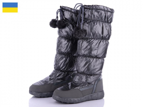 Malibu GWZ2617-2 сірий (зима) чоботи жіночі