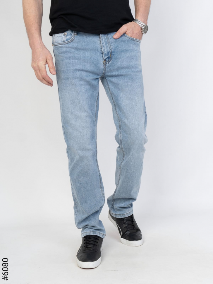 No Brand K6080 l.blue (деми) джинсы мужские