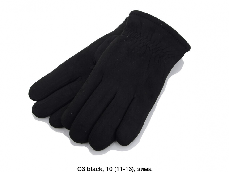 No Brand C3 black (зима) перчатки мужские