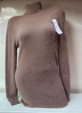 No Brand 5707 brown (зима) светр жіночі