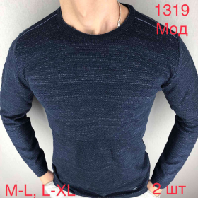 No Brand 1319 d.blue (зима) свитер мужские