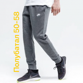 No Brand 2852 grey (деми) штаны спорт мужские