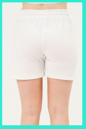No Brand 8003 white (лето) шорты женские