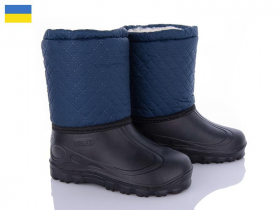 Malibu СПП Ромб синій-чорний (зима) чоботи дитячі
