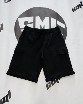No Brand 6180 black (лето) шорты мужские