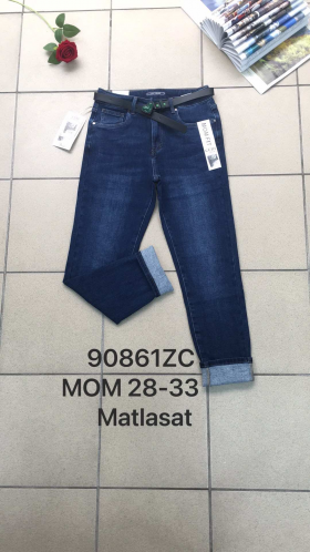 No Brand 90861 navy (зима) джинсы женские