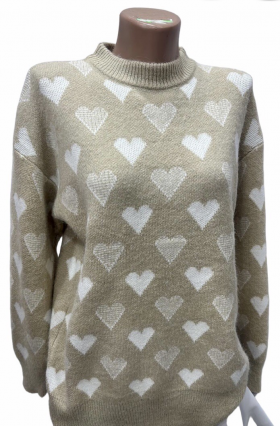 No Brand 26363 grey (зима) свитер женские