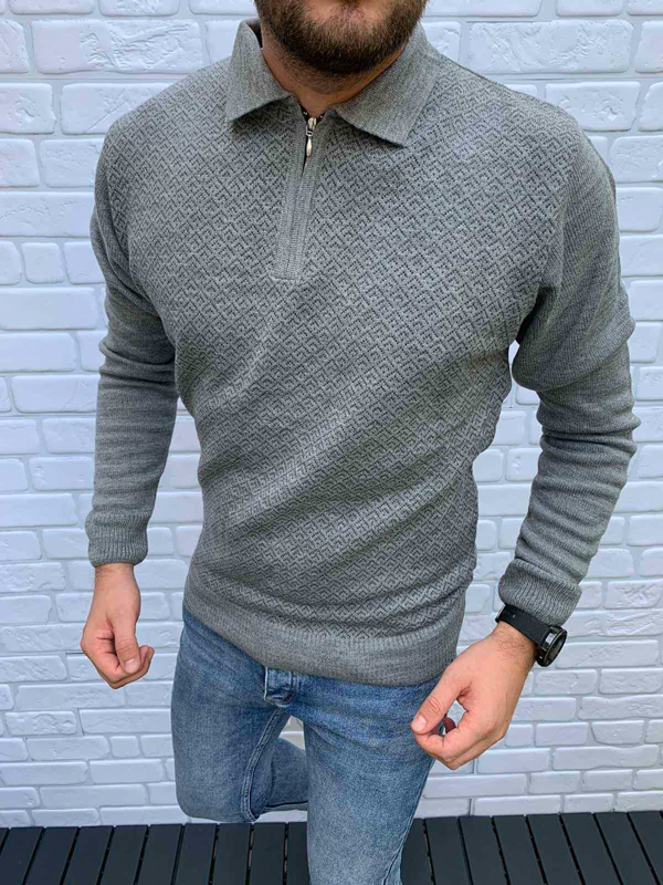 No Brand S642 grey (зима) свитер мужские