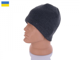 No Brand R140 d.grey (зима) шапка чоловіча