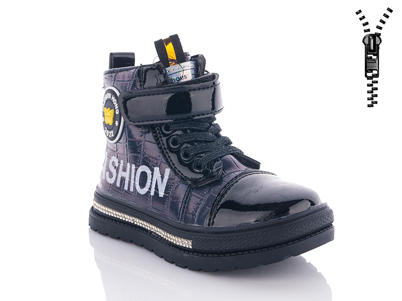 Башили 4851-3517-1 black (демі) черевики дитячі