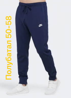 No Brand 2854 blue (деми) штаны спорт мужские