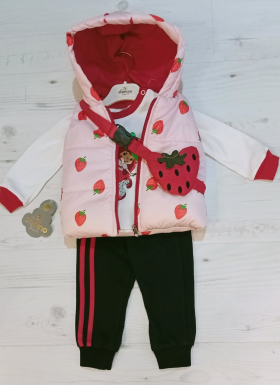 No Brand 50219 pink (деми) костюм спорт детские