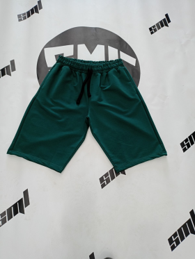 No Brand 6181 green (лето) шорты мужские