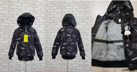 No Brand 9716 black (демі) куртка дитяча