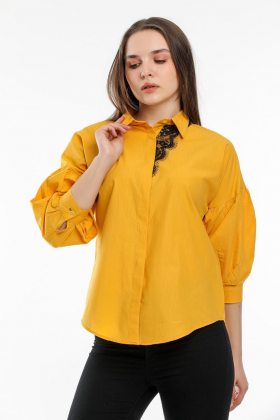 No Brand 2008 желтый (деми) блузка женские