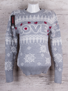 No Brand B4764 l.grey (зима) светр жіночі
