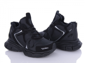 Violeta 197-156 black (зима) кросівки жіночі