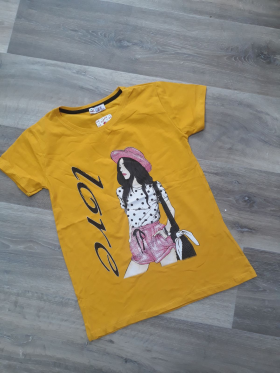 No Brand 8492 yellow (літо) футболка дитяча