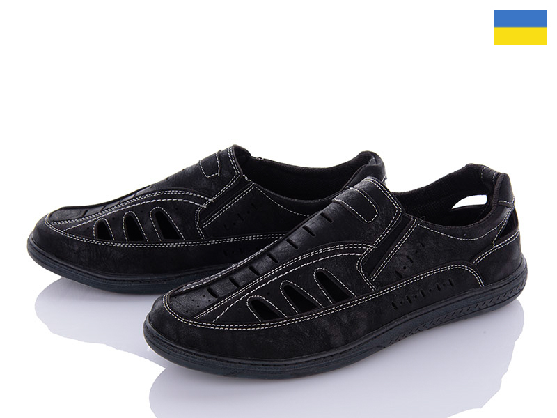 Yulius Yulius 82 чорний (літо) туфлі чоловічі