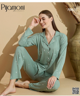 No Brand 7520-27 l.blue (деми) пижама женские