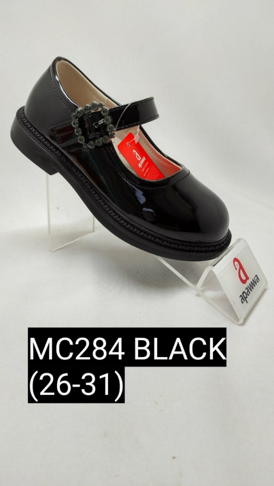 Apawwa Apa-MC284 black (деми) туфли детские