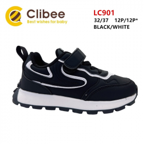 Clibee Apa-LC901 black-white (демі) кросівки дитячі