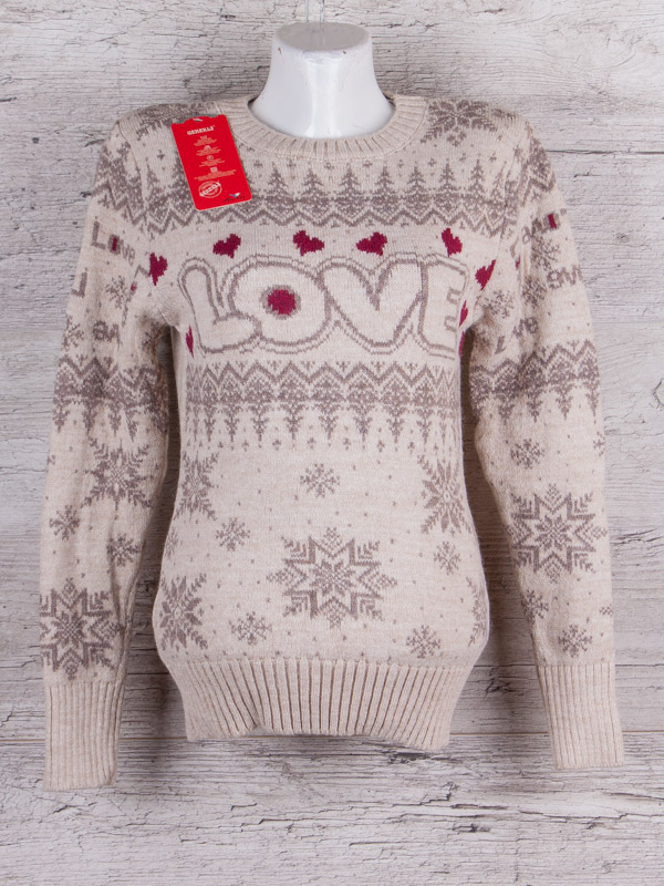 No Brand B4764 d.beige (зима) свитер женские