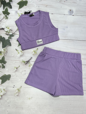 No Brand 1042 purple (лето) костюм детские